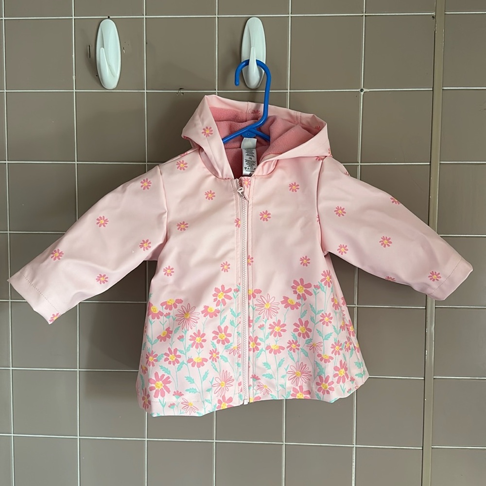 Girl’s Floral Raincoat 🌸